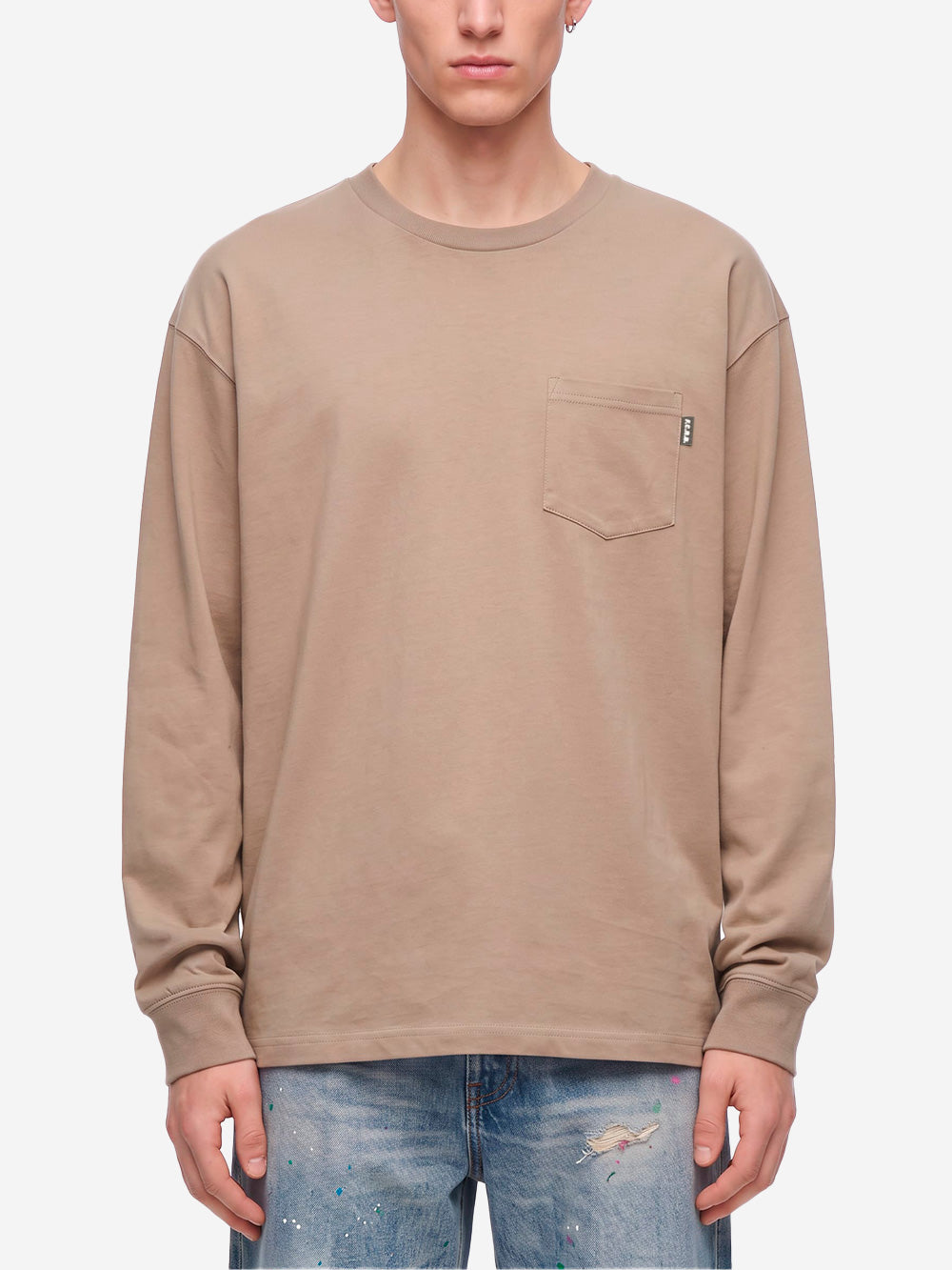 F.C. REAL BRISTOL T-Shirt a manica lunga Origin Greige Beige Urbanstaroma