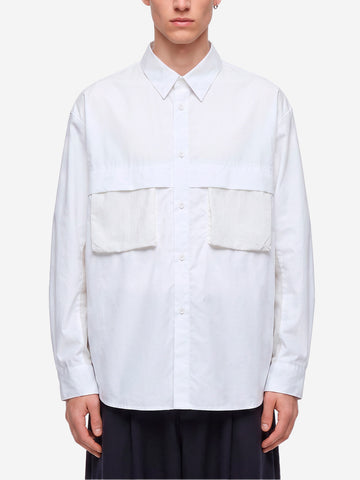 F/CE Overshirt funzionale bianca Water Repellent Bianco