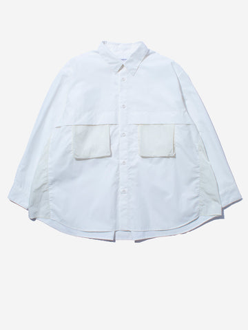 F/CE Overshirt funzionale bianca Water Repellent Bianco