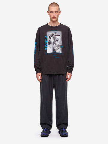 F/CE T-Shirt nera a manica lunga Type-A Nero