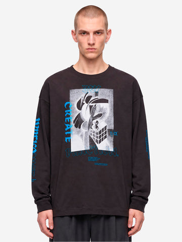 F/CE T-Shirt nera a manica lunga Type-A Nero