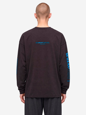 F/CE T-Shirt nera a manica lunga Type-A Nero