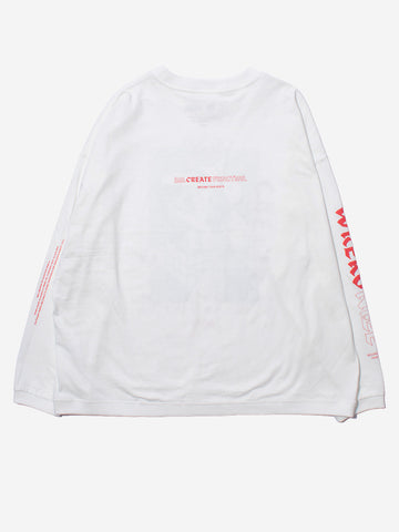 F/CE T-Shirt bianca a manica lunga Type-A Bianco