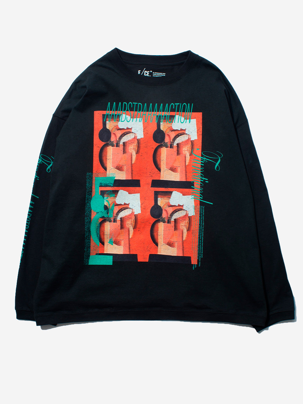 F/CE T-Shirt a Manica Lunga nera Re Aikawa Type-B Nero Urbanstaroma