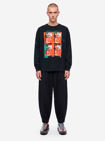 F/CE T-Shirt a Manica Lunga nera Re Aikawa Type-B Nero