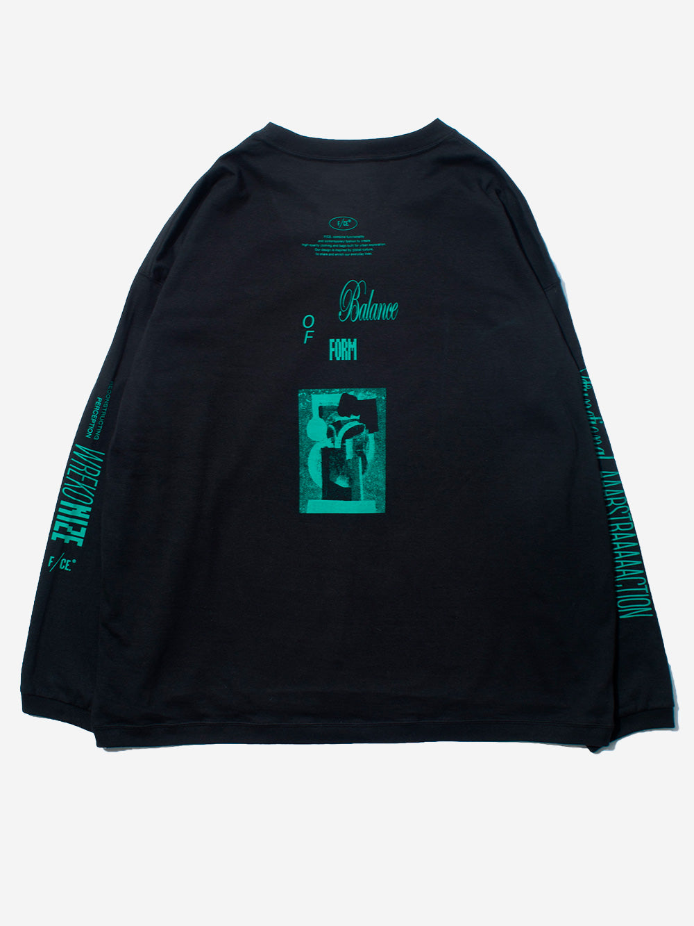 F/CE T-Shirt a Manica Lunga nera Re Aikawa Type-B Nero Urbanstaroma