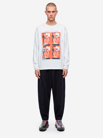 F/CE T-Shirt a Manica Lunga bianca Re Aikawa Type-B Bianco
