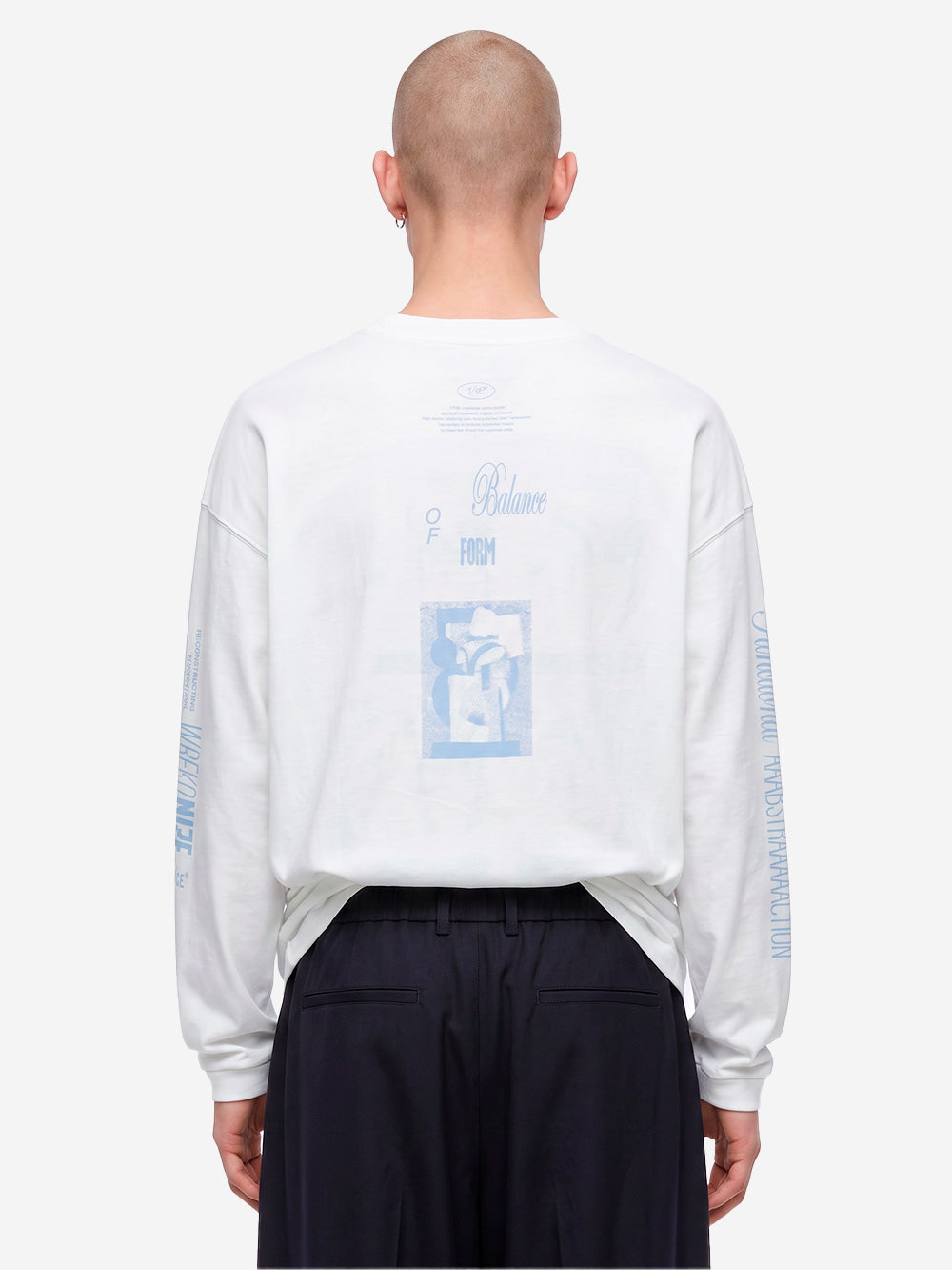 F/CE T-Shirt a Manica Lunga bianca Re Aikawa Type-B Bianco Urbanstaroma