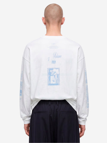 F/CE T-Shirt a Manica Lunga bianca Re Aikawa Type-B Bianco