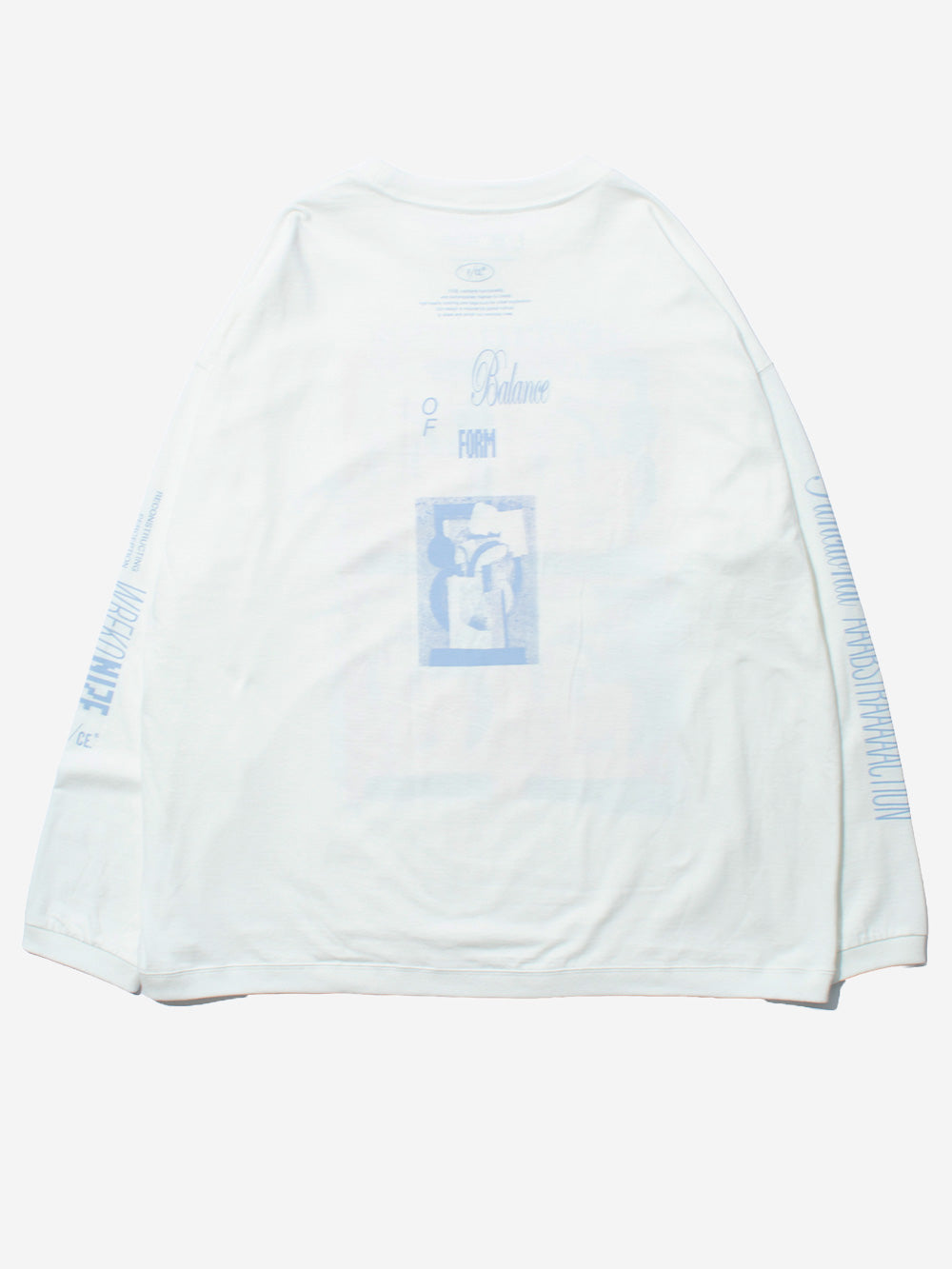 F/CE T-Shirt a Manica Lunga bianca Re Aikawa Type-B Bianco Urbanstaroma
