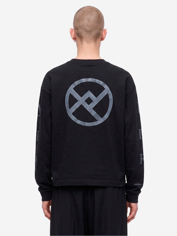 F/CE T-Shirt Manica Lunga nera 'Re Wreconize' Nero