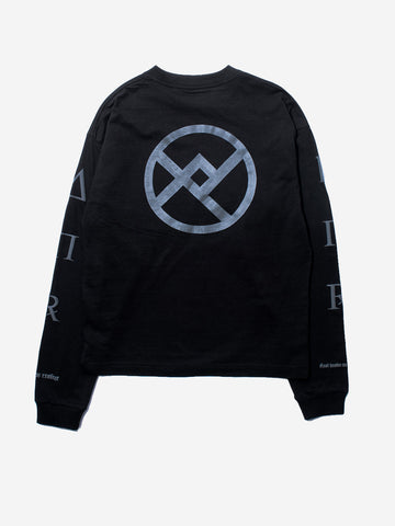 F/CE T-Shirt Manica Lunga nera 'Re Wreconize' Nero