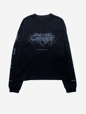 F/CE T-Shirt Manica Lunga nera 'Re Wreconize' Nero