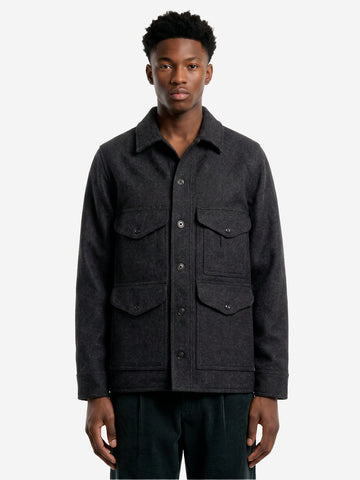 FILSON Giacca Cruiser in lana Mackinaw nera Nero
