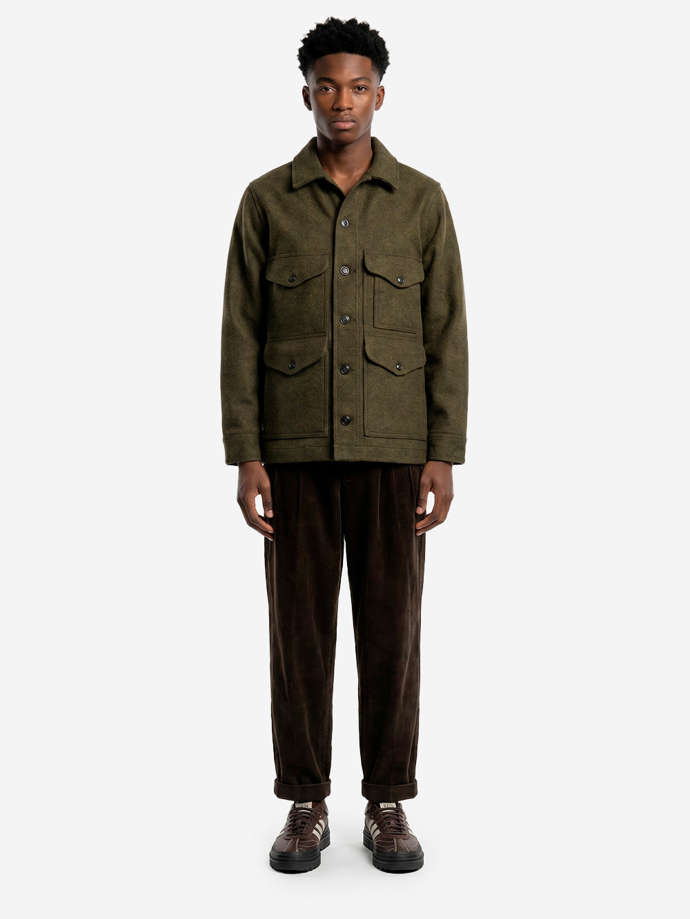 FILSON Giacca Cruiser in lana Mackinaw verde Verde Urbanstaroma
