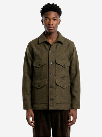FILSON Giacca Cruiser in lana Mackinaw verde Verde