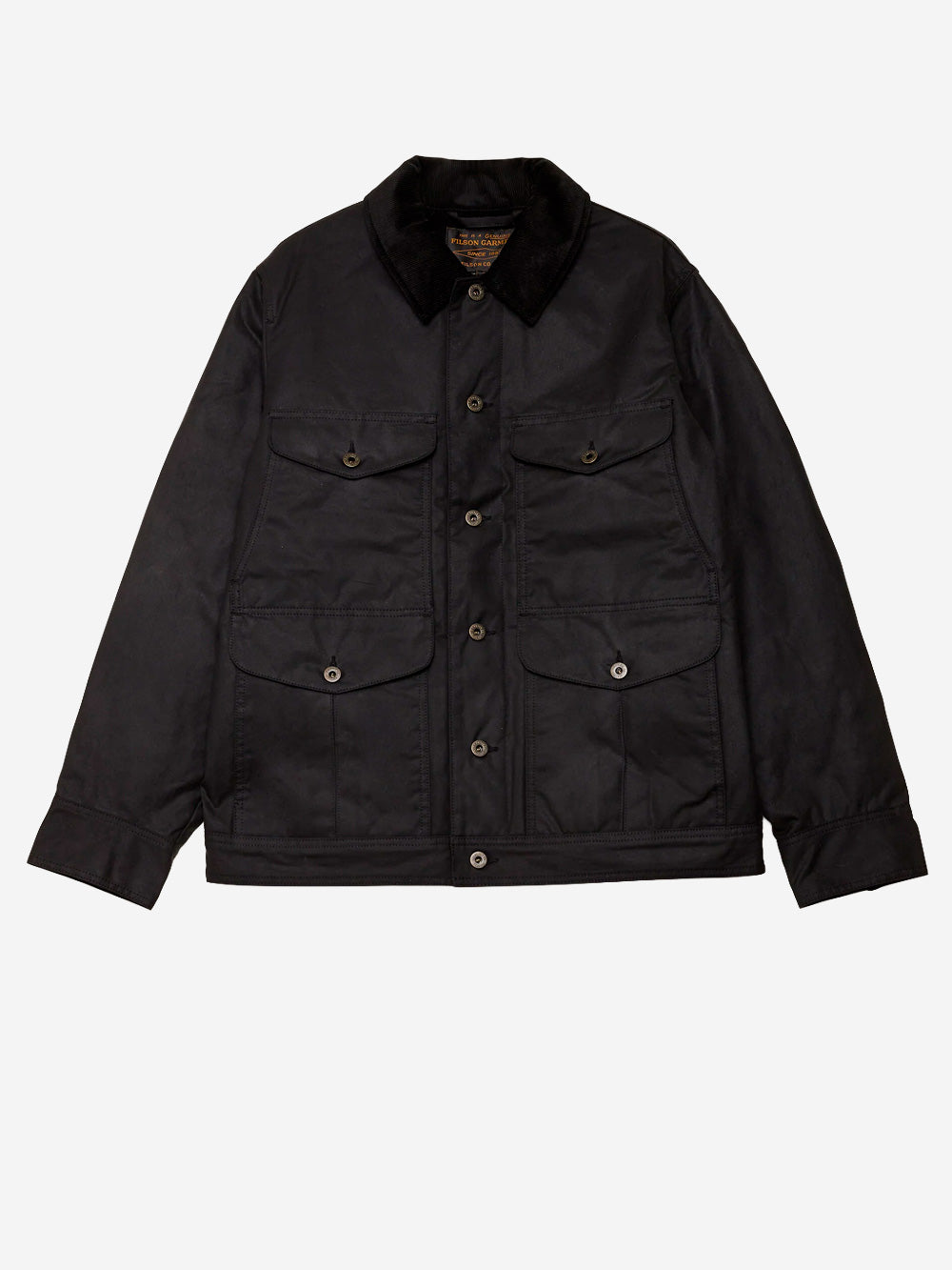FILSON Giacca in cotone cerato Journeyman Nero Urbanstaroma