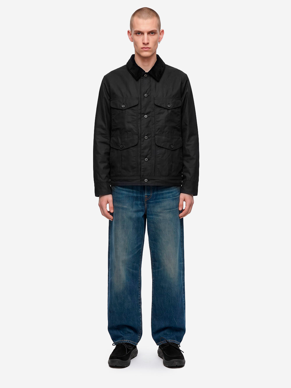 FILSON Giacca in cotone cerato Journeyman Nero Urbanstaroma