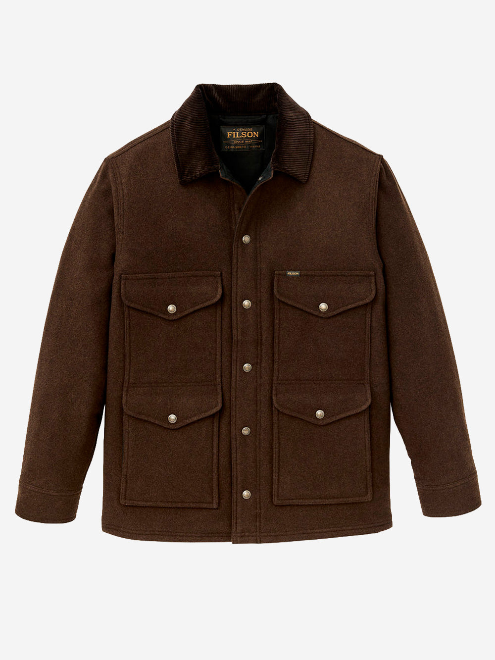 FILSON Giacca cruiser in lana Spokane marrone Cacao Urbanstaroma