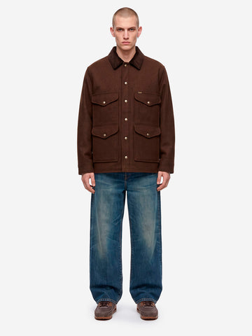 FILSON Giacca cruiser in lana Spokane marrone Cacao