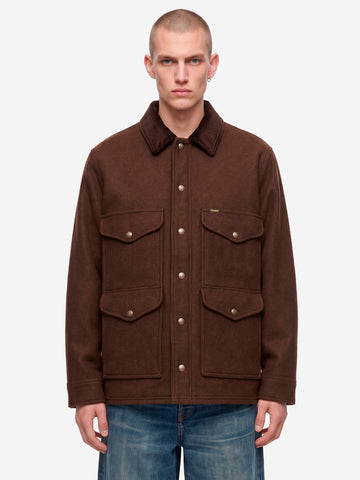 FILSON Giacca cruiser in lana Spokane marrone Cacao