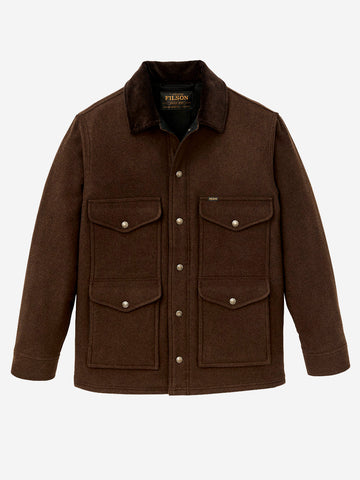 FILSON Giacca cruiser in lana Spokane marrone Cacao