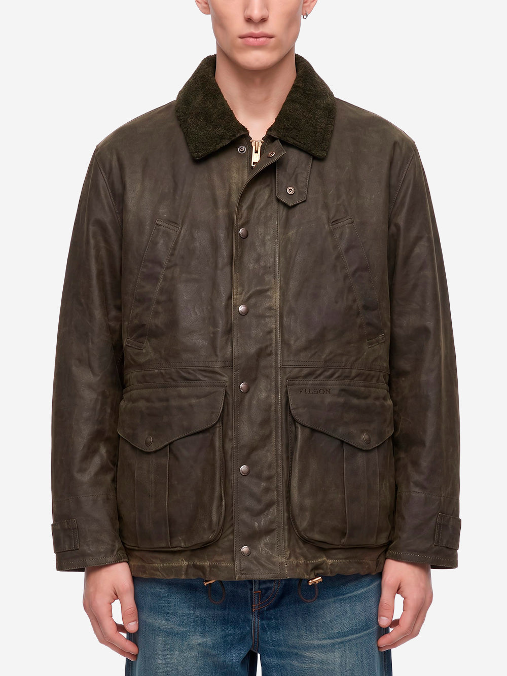 FILSON Giacca field in Tin Cloth verde Verde Urbanstaroma