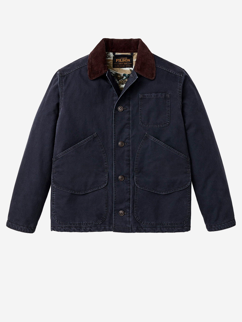 FILSON Giacca imbottita outfitter in canvas blu Blu scuro Urbanstaroma