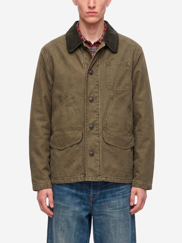 FILSON Giacca imbottita outfitter in canvas verde Verde scuro