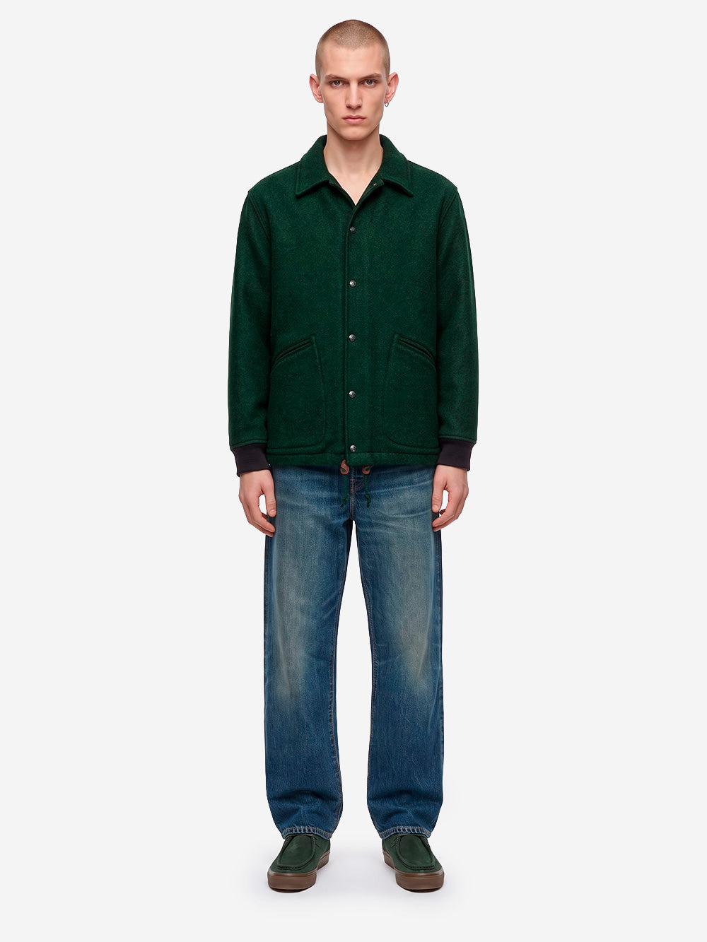 FILSON Giacca coach in lana mackinaw Verde Urbanstaroma