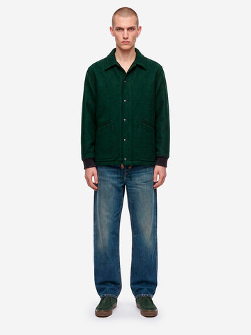 FILSON Giacca coach in lana mackinaw Verde