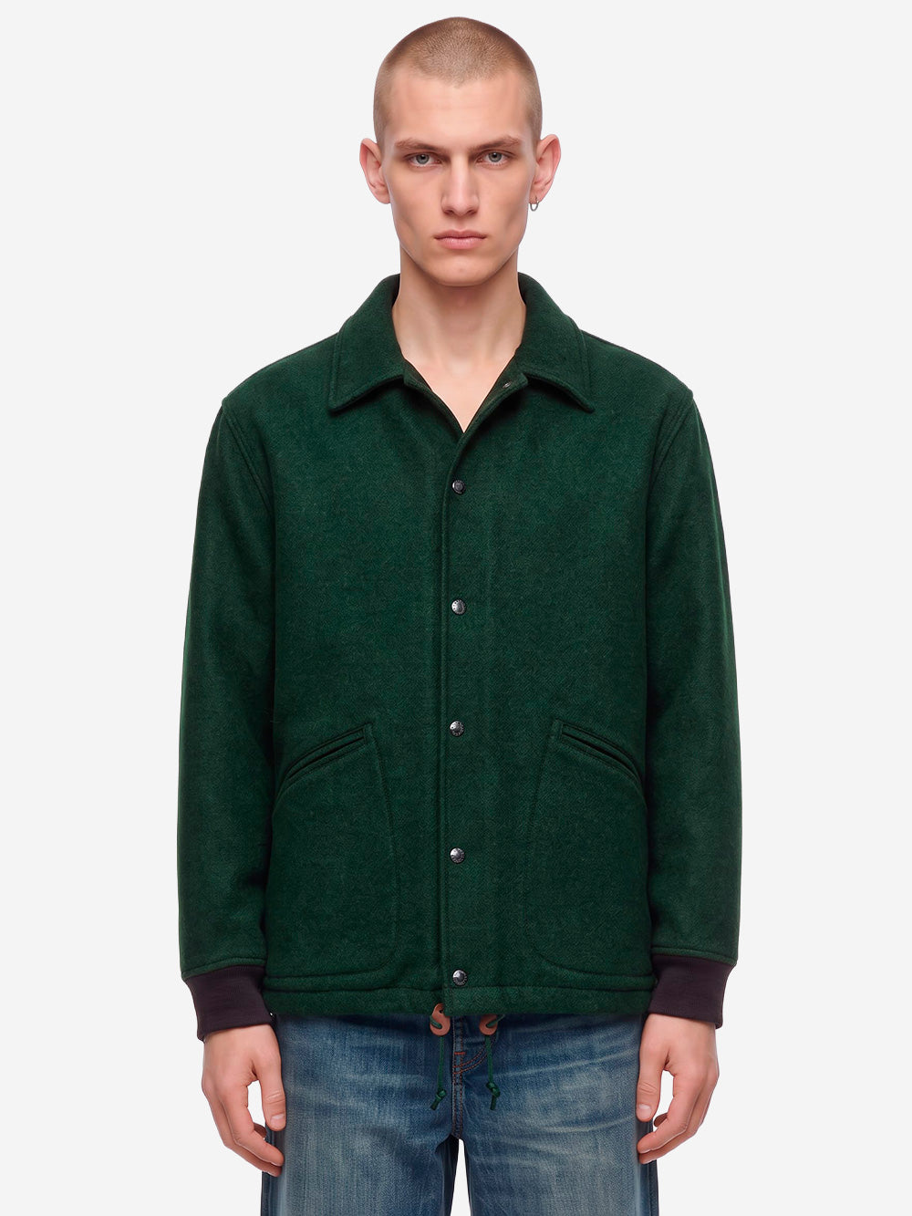 FILSON Giacca coach in lana mackinaw Verde Urbanstaroma