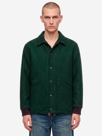 FILSON Giacca coach in lana mackinaw Verde