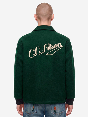 FILSON Giacca coach in lana mackinaw Verde