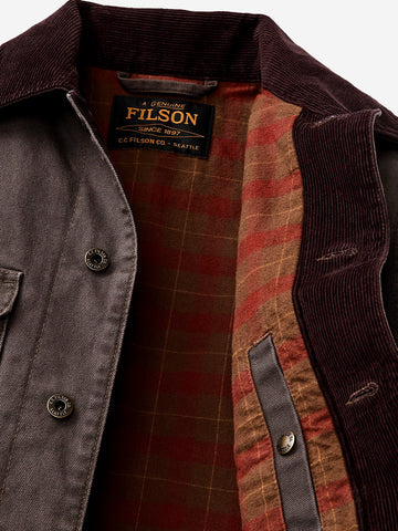 FILSON Giacca in canvas Journeyman grigia Grigio