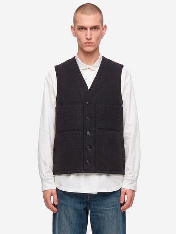 FILSON Gilet in lana mackinaw nero Nero