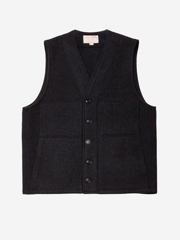 FILSON Gilet in lana mackinaw nero Nero