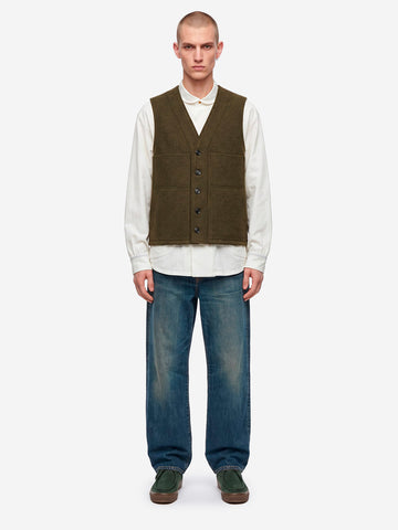 FILSON Gilet in lana mackinaw verde Verde