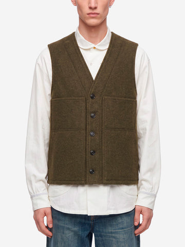 FILSON Gilet in lana mackinaw verde Verde