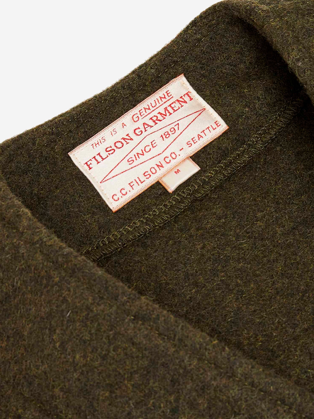 FILSON Gilet in lana mackinaw verde Verde Urbanstaroma