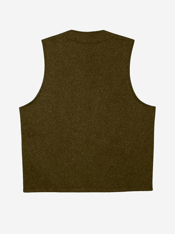 FILSON Gilet in lana mackinaw verde Verde