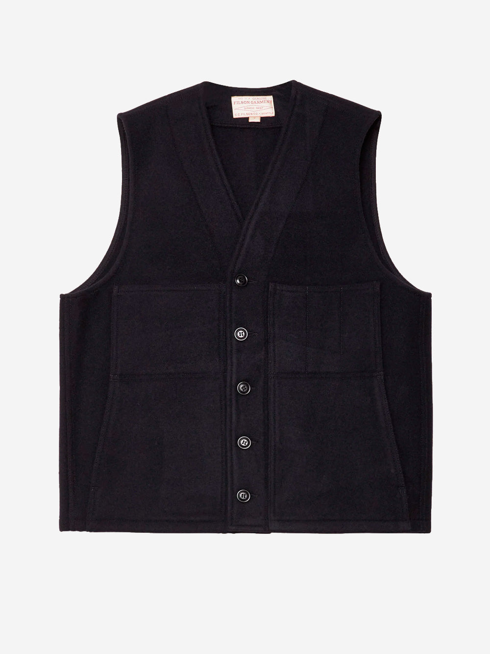 FILSON Gilet in lana mackinaw blu Blu Urbanstaroma
