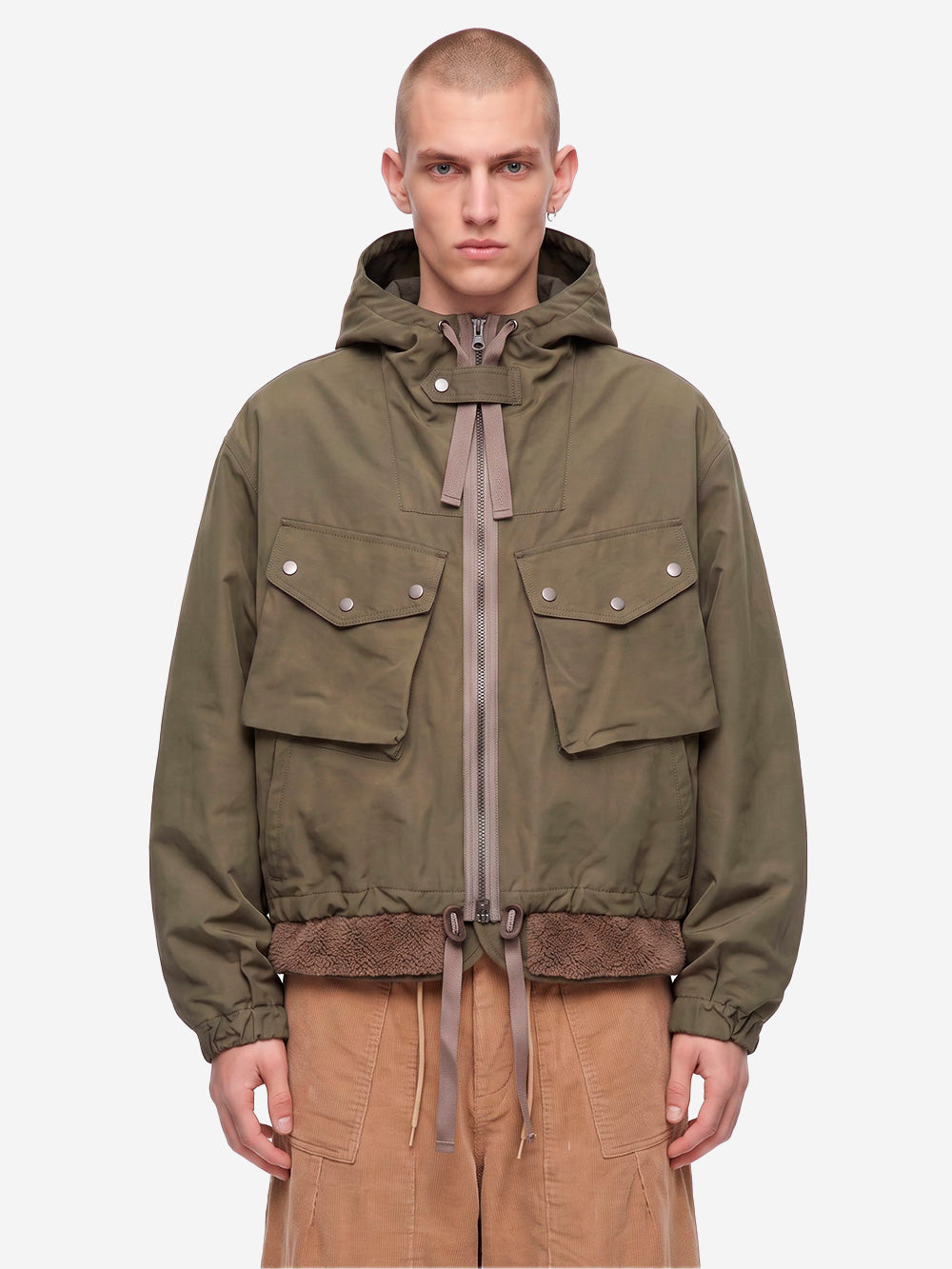 FRIZMWORKS Giacca hooded parka Smock 2-in-1 oliva Verde Oliva Urbanstaroma
