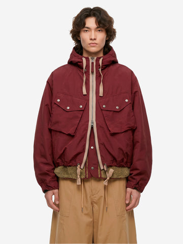 FRIZMWORKS Giacca hooded parka Smock 2-in-1 burgundy Bordeau