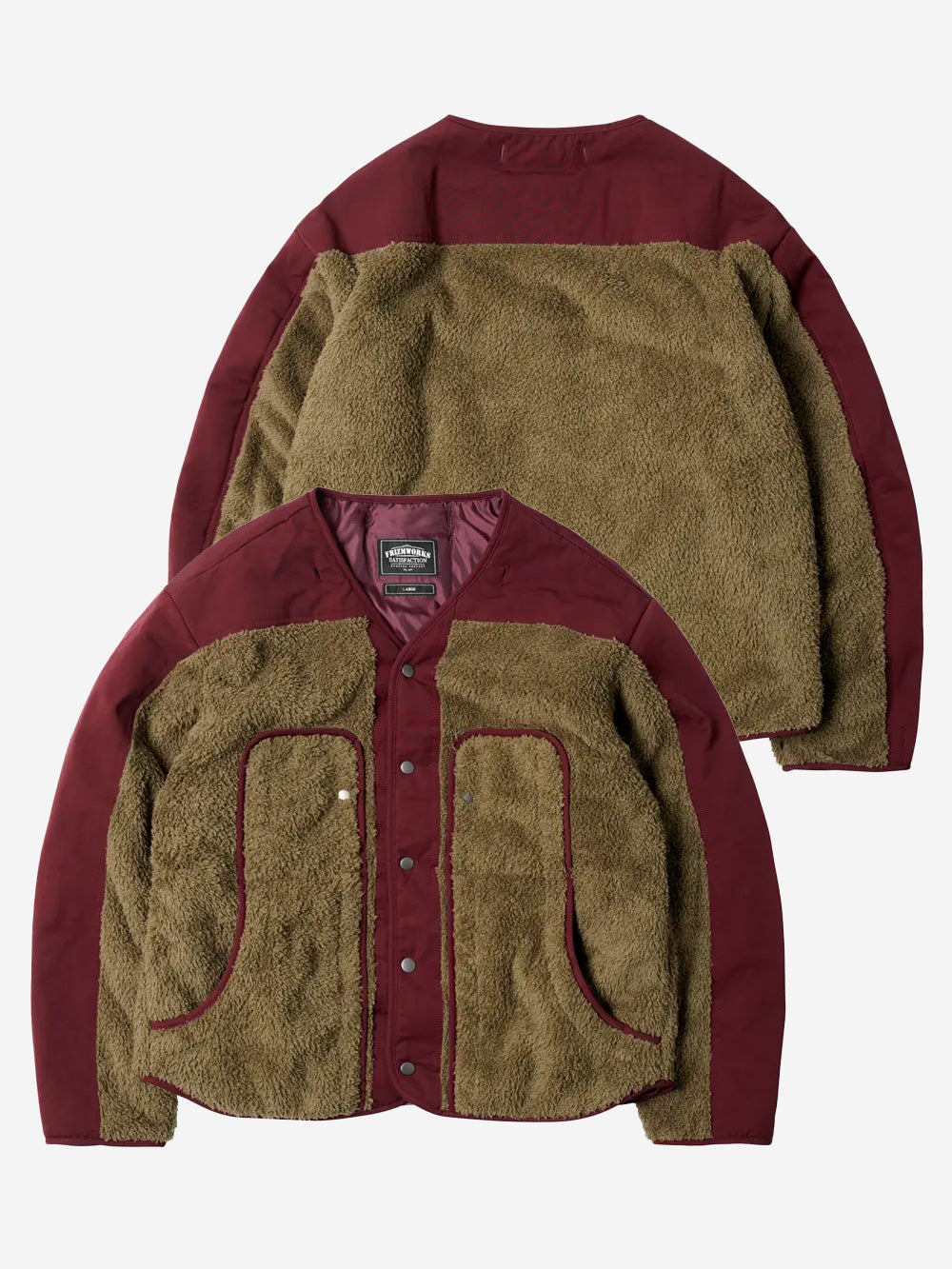 FRIZMWORKS Giacca hooded parka Smock 2-in-1 burgundy Bordeau Urbanstaroma