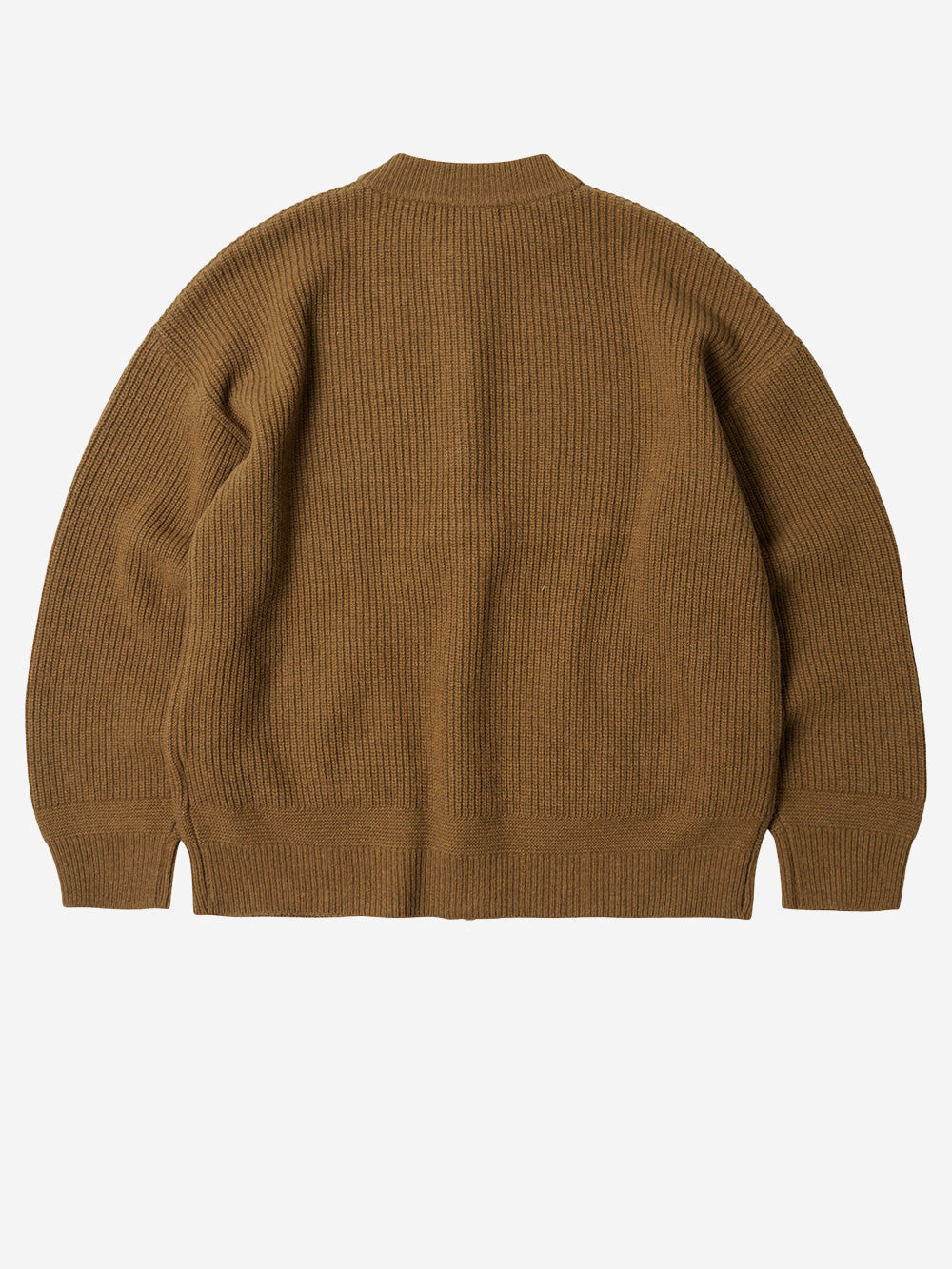 FRIZMWORKS Cardigan deck zip-up in misto lana marrone cinnamon Marrone chiaro Urbanstaroma