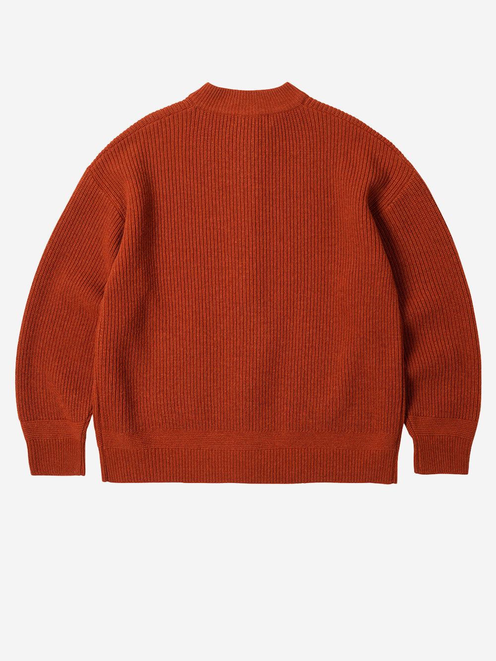 FRIZMWORKS Cardigan deck zip-up in misto lana rosso mattone Mattone Urbanstaroma