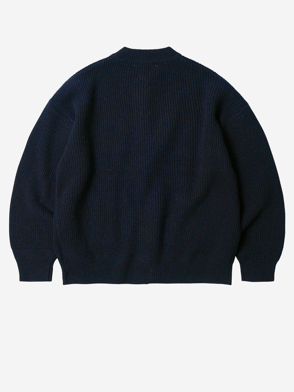 FRIZMWORKS Cardigan deck zip-up in misto lana navy Blu scuro Urbanstaroma