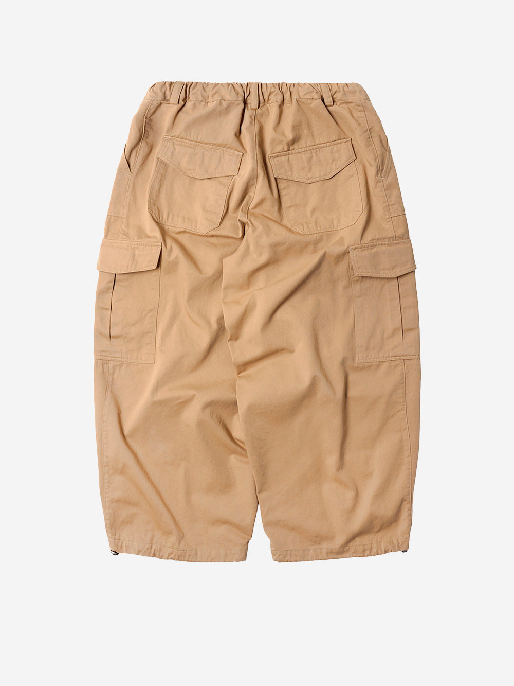 FRIZMWORKS Pantaloni cargo ballonn beige in twill di cotone Beige Urbanstaroma