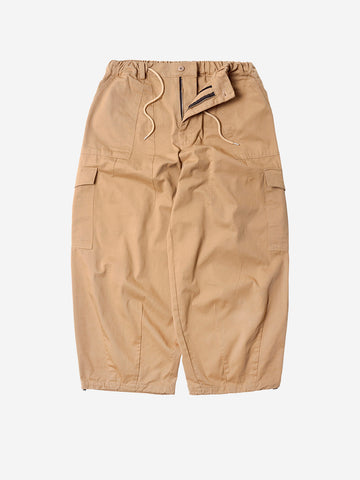 FRIZMWORKS Pantaloni cargo ballonn beige in twill di cotone Beige